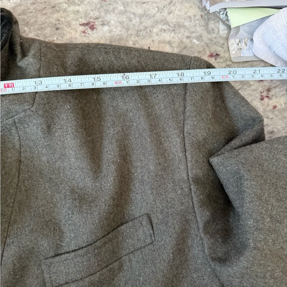 Pendleton Olive Green Wool Blazer with Velvet Collar - Picture 10 of 10